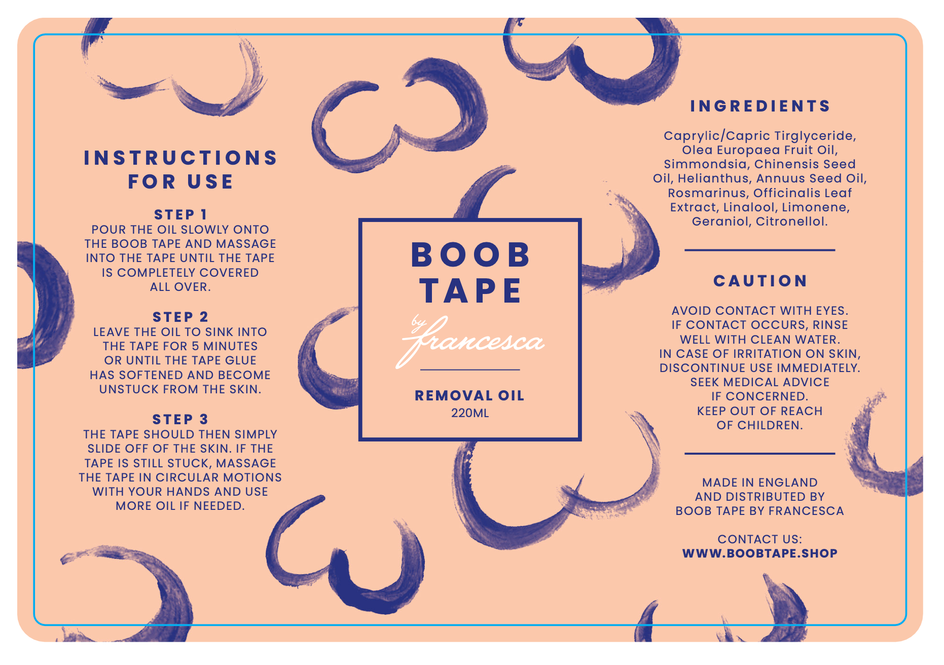 Boob Tape Removal Oil