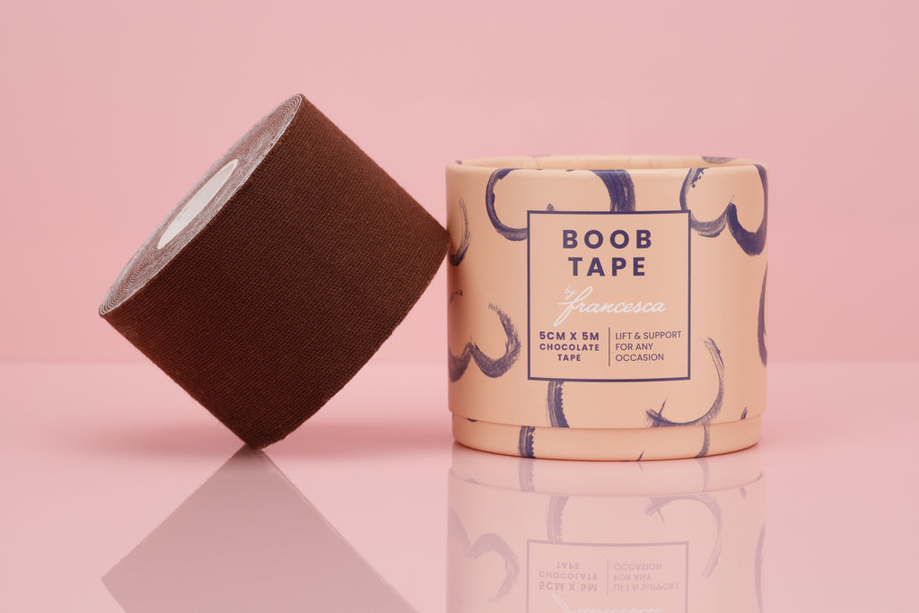 Boob Tape, Tan Tape, Brown Boob Tape, Boob tape by Francesca, Francescas, bridesmaid gift, bridesmaid boxes, boob lift tape uk, boob tape for bigger boobs, boob tape that actually works, best boob tapes