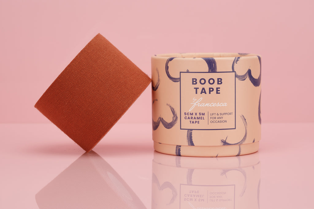 Boob Tape, Tan Tape, Brown Boob Tape, Boob tape by Francesca, Francescas, bridesmaid gift, bridesmaid boxes, boob lift tape uk
